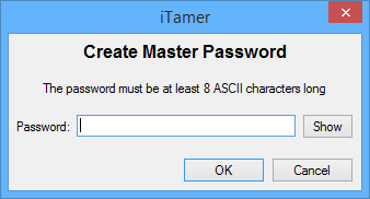 Create Master Password